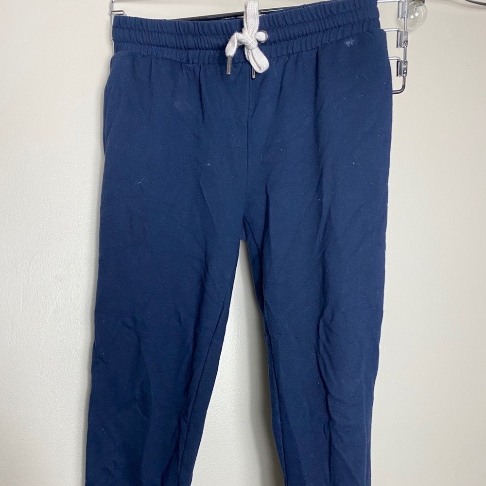 Regular navy blue sweatpants